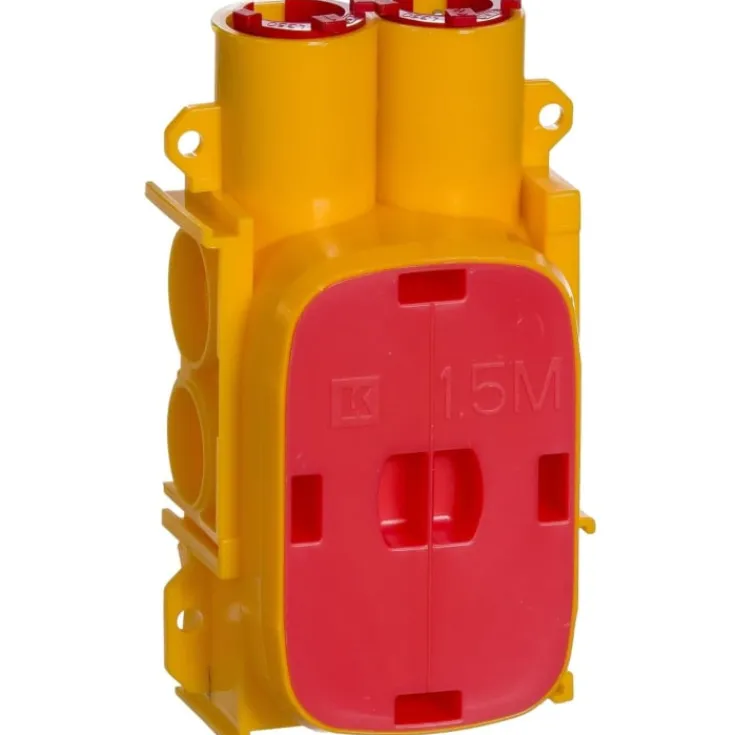 Clearance 10 stk LK Fuga indstøbningsdåse, 1,5 modul, 49 mm dyb Fuga Underlag|Dåser & Underlag