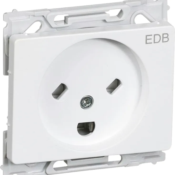 Clearance 10 stk LK Opus 66 EDB Stikkontakt m/jord Stikkontakter