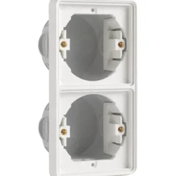 New 3 stk Hydro lodret indmuringsdåse, 2 modul, Dåser & Underlag