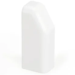 Clearance 10 stk venstre endestykke, SL 20/110 mm, hvid Kabelkanaler