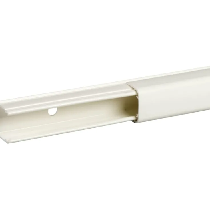 Discount 20 stk OpLine mini kanal med klæbebånd, 1 rum, 18x20x2100 mm Kabelkanaler