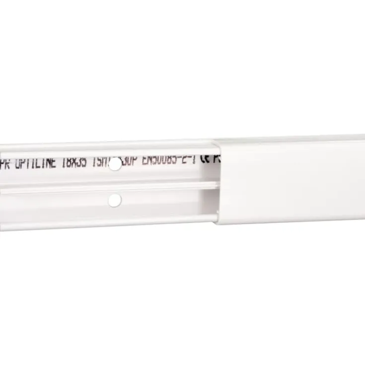 Discount 10 stk OptiLine mini kabelkanal, 2 rum, 18x35 mm, 2,1 meter Schneider Electric|Kabelkanaler
