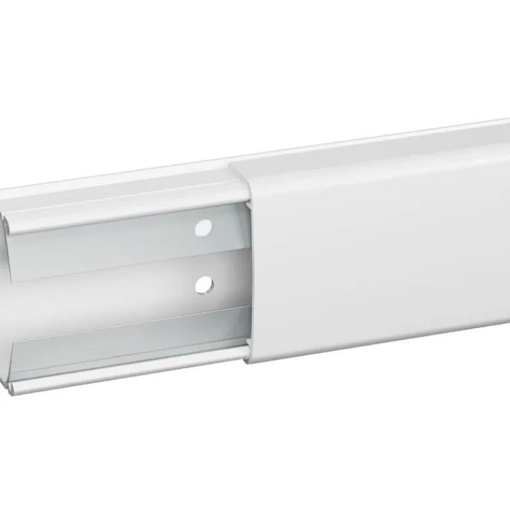 Outlet 20 stk OptiLine mini kabelkanal, 2 rum, 18x45 mm, 2,1 meter Kabelkanaler