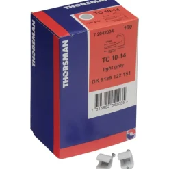 Best 100 stk TC kabelclips, grå, 7-10/25 mm Schneider Electric|Kabelclips- & Bøjler