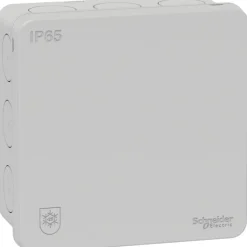 Online 5 stk Schneider Mureva forgreningsdåse, 87x87x42 mm, Samledåser
