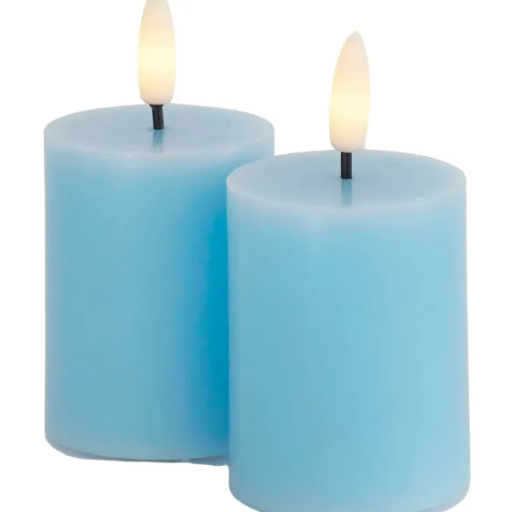 Hot 10 stk Sille LED bloklys, batteri, Sirius|Kunstige Stearinlys