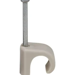 Discount 100 stk kabelclips 8-12/30 mm, grå Kabelclips- & Bøjler