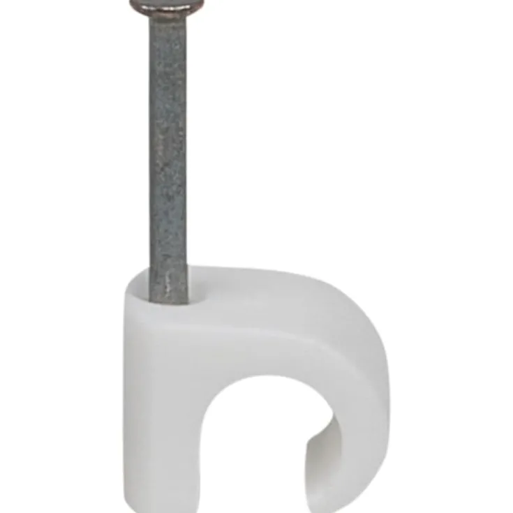 Sale 100 stk kabelclips 7-10/25 mm, hvid Kabelclips- & Bøjler