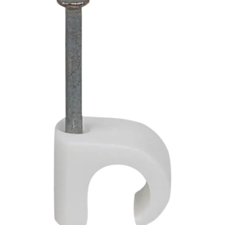 Clearance 400 stk kabelclips 7-10/25 mm, hvid Kabelclips- & Bøjler