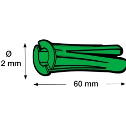 Hot 500 stk KP rawlplug, Ø12x60 mm, grøn Plugs & Kroge