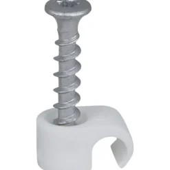 Discount 100 stk skrueclips rund, TX20, 100 stk, , hvid Kabelclips- & Bøjler