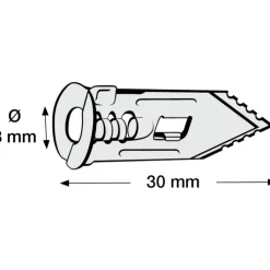 Online 50 stk Speedx plugs til gips, 9-13 mm Plugs & Kroge