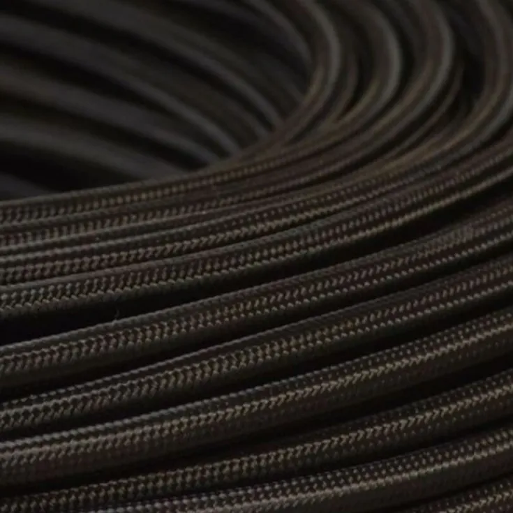 Discount Stofledning opmålt 2x0,75, sort Stofledninger