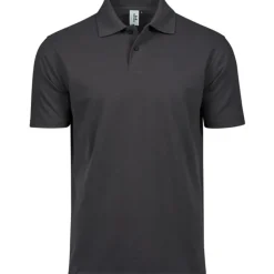 Power polohirt, mørkegrå, tr. T-Shirts & Poloshirts