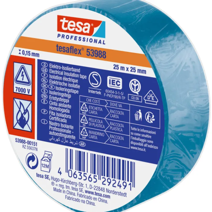 Discount isoleringstape, blå, Tape