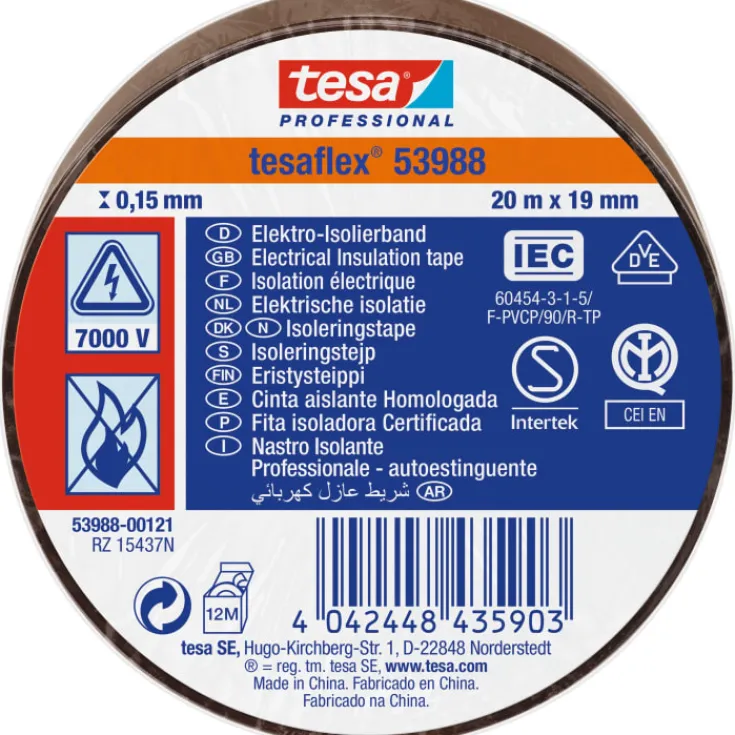 Sale isoleringstape, brun, Tape