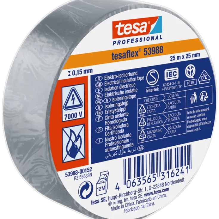 Discount isoleringstape, grå, Tape