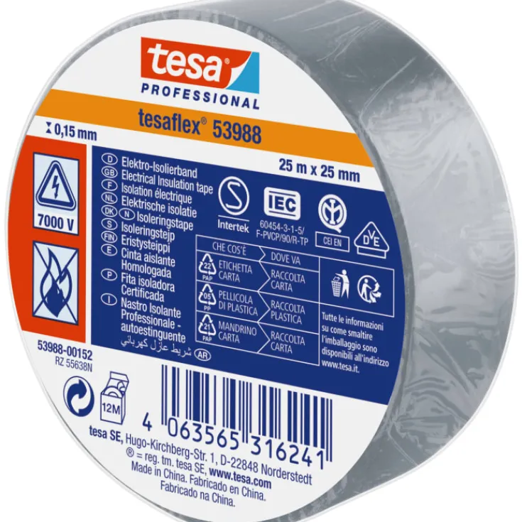 Discount isoleringstape, grå, Tape