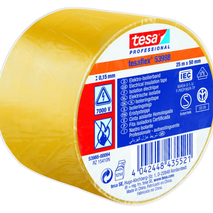 Discount isoleringstape, gul, Tape