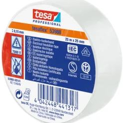 Outlet isoleringstape, hvid, Tape