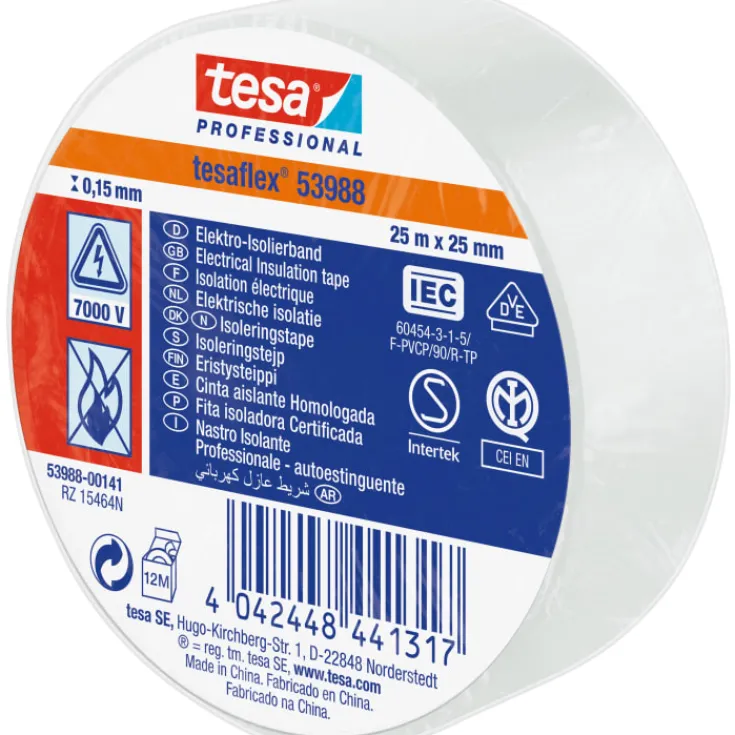 Outlet isoleringstape, hvid, Tape