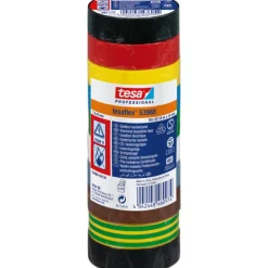 New isoleringstape, mixpakke, 10 mm, 15 meter, 10 ruller Tape