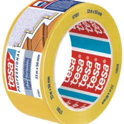 Discount Professional byggetape, SPVC gul, 50 mm, 33 meter Tape