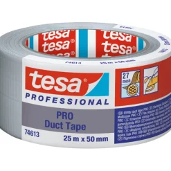 Discount Pro 74613 lærredstape, grå, 50 mm, 25 meter Tape