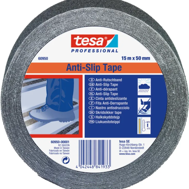 Best skridsikker tape, sort, 50 mm, 15 meter Tape