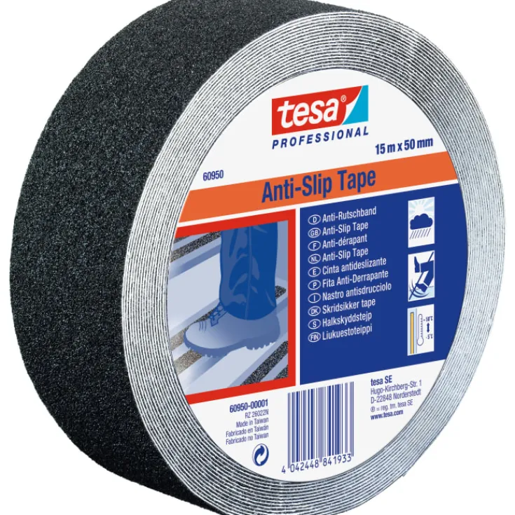 Best skridsikker tape, sort, 50 mm, 15 meter Tape