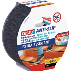 Sale skridsikker tape, sort, 50 mm, 5 meter Tape