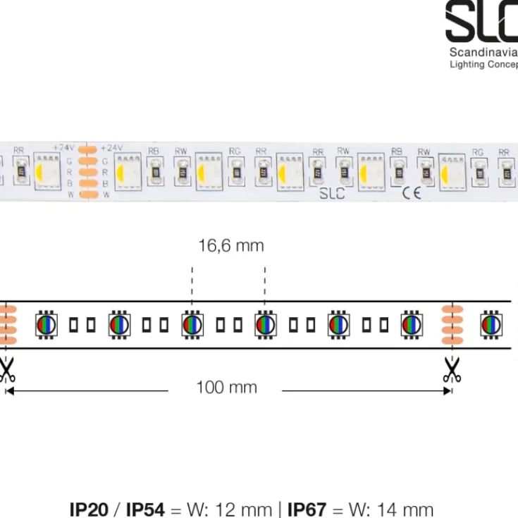 Discount The Light Group LED strip, 5 meter, farveskift, Led Strips