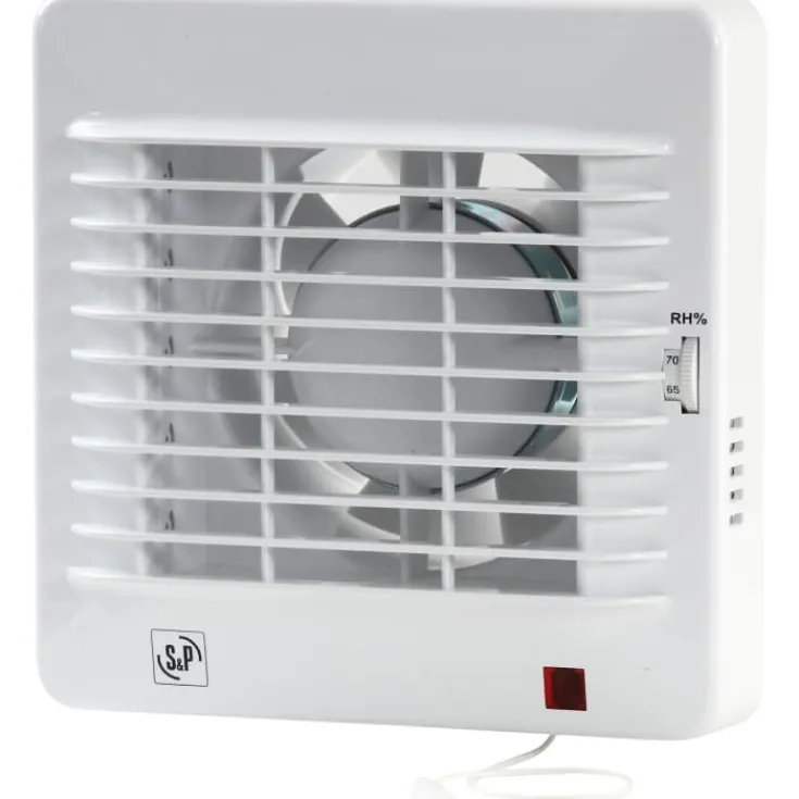 EDM 100HZ badventilator, fugtstyring, Ø100 mm, hvid Thermex|Badeværelsesventilatorer