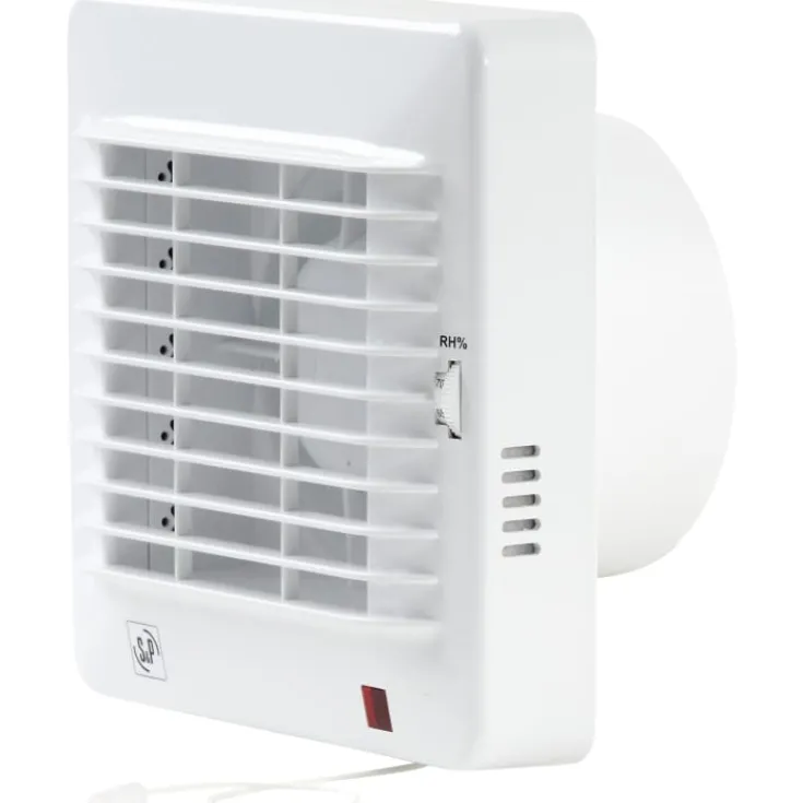 EDM 100HZ badventilator, fugtstyring, Ø100 mm, hvid Thermex|Badeværelsesventilatorer
