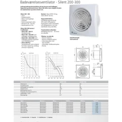 Sale Silent 300CHRZ badventilator, fugtstyring, timer, Ø150 mm, hvid Thermex|Badeværelsesventilatorer