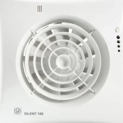 New Silent 100CHZ Visual badventilator, fugtstyring, timer, Ø100 mm, hvid Thermex|Badeværelsesventilatorer