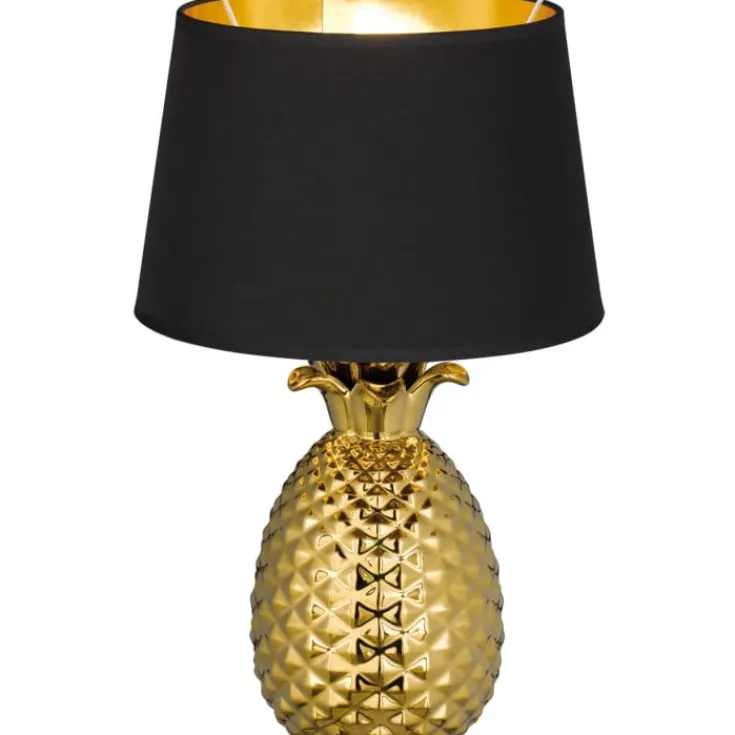 Outlet Pineapple børnelampe, guld, Bordlamper