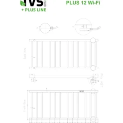 Best Plus 12L håndklædetørrer, el, 50x116 cm, børstet guld Håndklædetørrer
