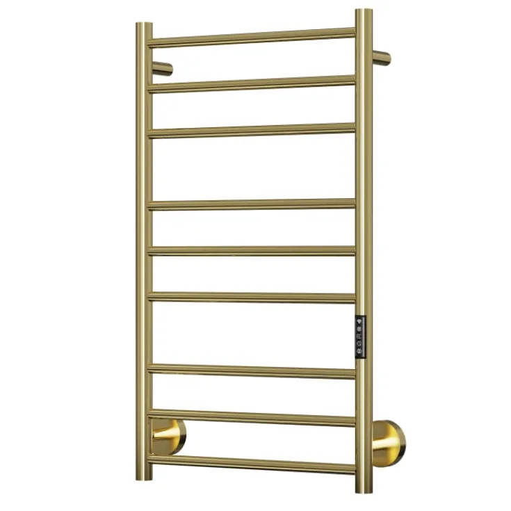 New Plus 9L håndklædetørrer, el, 50x86 cm, guld Håndklædetørrer