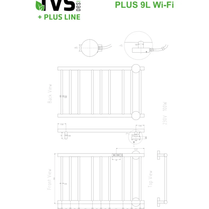 Best Plus 9L håndklædetørrer, el, 50x86 cm, Håndklædetørrer