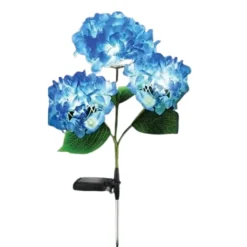Hot Hortensia buket med lys Solcellelamper|Udendørs Batterilamper