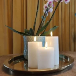 Outlet LED bloklys, batteri Kunstige Stearinlys
