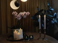 LED fyrfadslys, batteri, 4 stk Kunstige Stearinlys