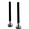LED kronelys, batteri, 24 cm, 2-pak Kunstige Stearinlys