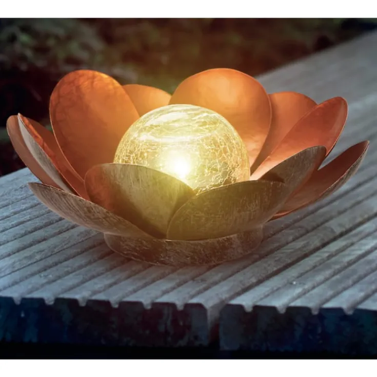 Hot Lotus solcelle bordlampe Udendørs Bordlamper|Solcellelamper