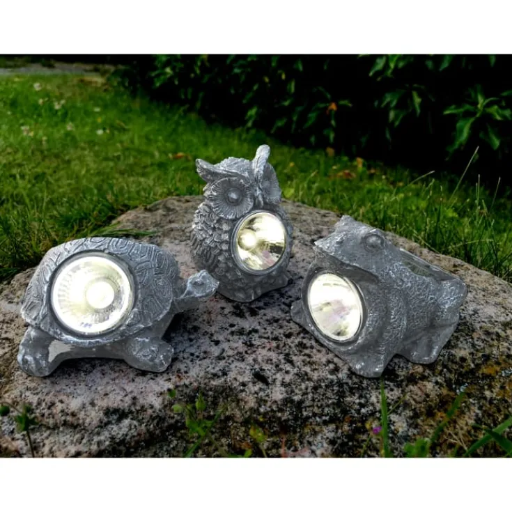Discount solcelle stendyr bedlampe sæt, 3 stk. Solcellelamper