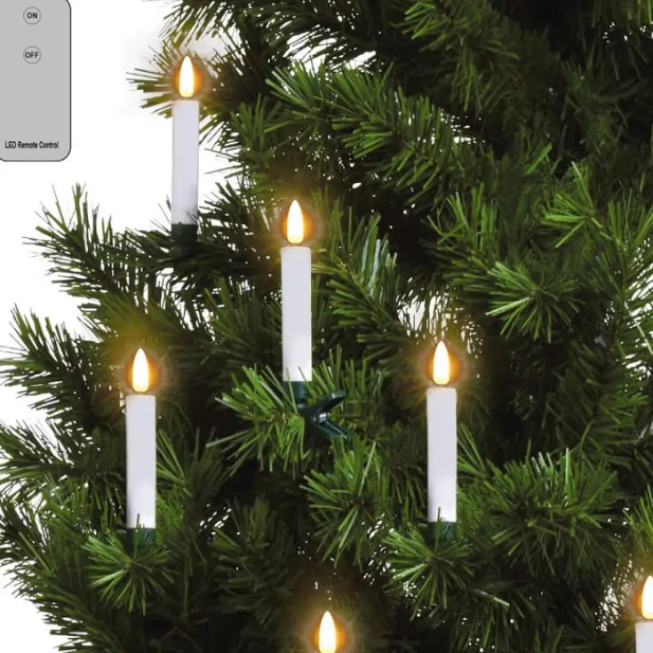 Discount trådløse juletræslys, Juletræslys