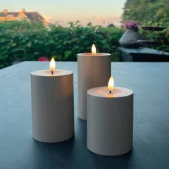 Discount udendørs LED bloklys, batteri Kunstige Stearinlys
