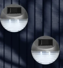 Online Wall solcelle væglampe, 4 stk Udendørs Væglamper|Solcellelamper