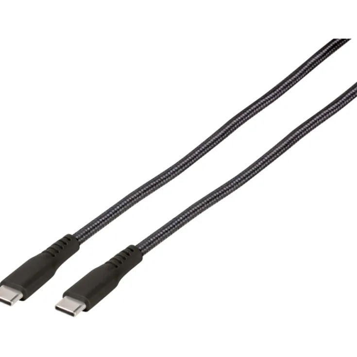Discount kabel USB-C til USB-C sort, Mobil, Pc & Data